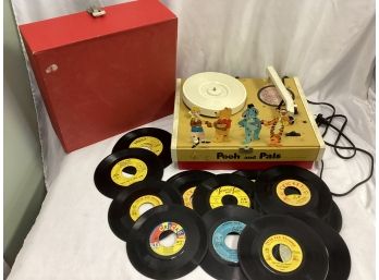 Pooh And Pals Record Player With 45's Records