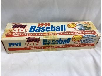 1991 Topps Baseball Card Set - Sealed