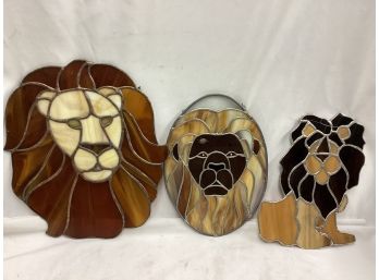 Stained Glass Lion Lot