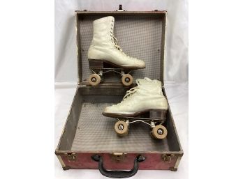 Vintage Hyde Roller-skates With Case