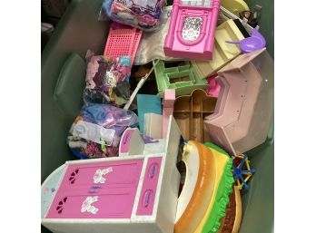 Tote Full Of Barbie Toys