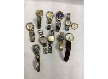 Watch Lot - Pulsar, Bulova, Timex, Fossil, And More