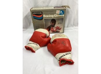 Vintage Kroydon Marvin Hagler Boxing Gloves W/original Box