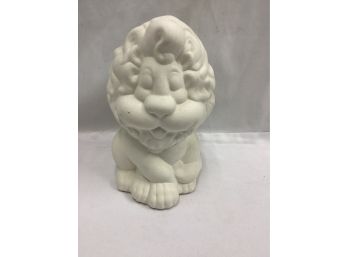 Vintage Ceramic Lion/Libra Statue