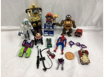Lot Of Action Figures And Toys