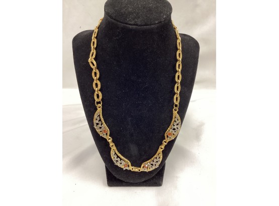 Vintage Stone Studded Necklace