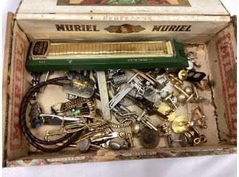 Large Lot Of Tie Clips, Clasps, And More