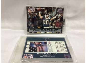 NFL Super Bowl XXV Pro Set Football Cards - Both Factory Sealed