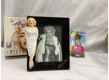 Marilyn Monroe Picture Frame & Barbie Chelsea Doll