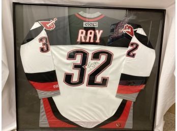 Rob Ray Buffalo Sabres Signed Framed Jersey