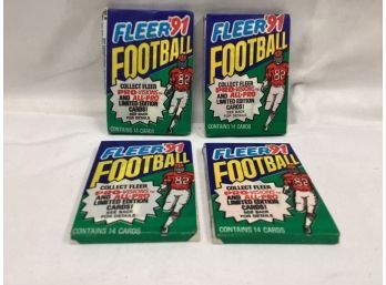 Fleer '91 Football Trading Cards - All Factory Sealed