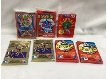 Donruss, Fleer, Upper Deck, O-pee-chee Baseball Card Packs - All Factory Sealed