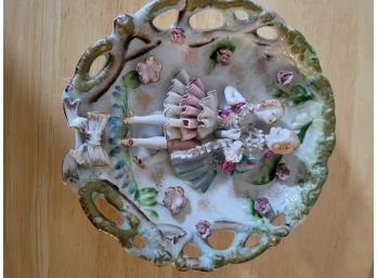 Vintage Royal Bone Porcelain 3d Plate