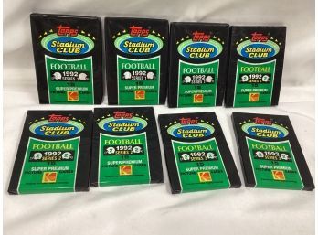 1992 Series 1 & 2 Topps Stadium Club Football Cards - Factory Sealed