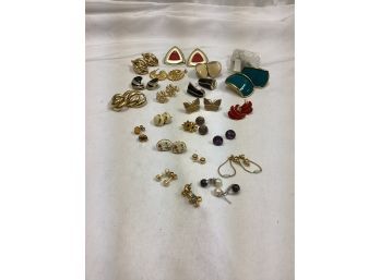 Lot Of Vintage Earrings - Enameled And More