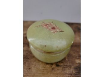 Genuine Alabaster Hand Carved Made In Italy Pill Box