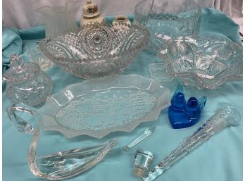 Lot Of Vintage Lead Glass And More