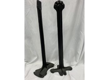 Lot Of Heavy Cast Iron Stands