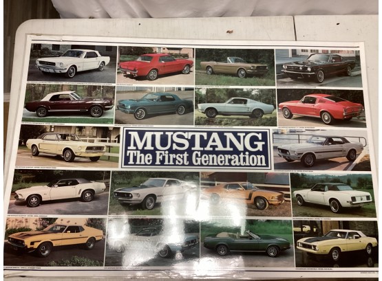 Ford Mustang The First Generation Laminated Poster
