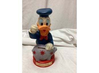 Walt Disney's Donald Duck Plastic Coin Bank