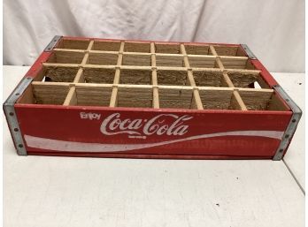 Vintage Wooden Coca-cola Advertising Bottle Crate