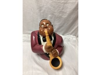 Louis Armstrong Clay Art Cookie Jar