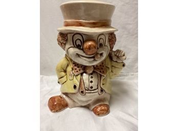 Treasure Craft Hobo Clown Cookie Jar