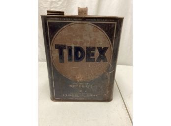Tidex Motor Oil Vintage 2 Gal Oil Can