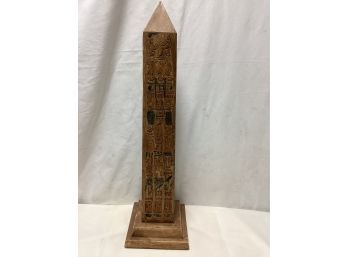 Handmade Ebros Egyptian Temple Of Ra Desert Obelisk With Hieroglyphs Statue