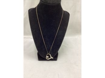 Sterling Silver Chain And Heart Pendant