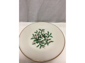 Lenox Holly Berry Holiday Plate