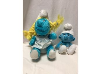 1981 Smurf Plush Dolls