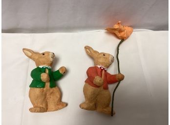 Early Paper Mache Peter Rabbit Figures