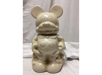 1940s Walt Disney Mickey & Minnie Mouse Double Faced Cookie Jar