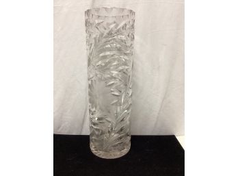 Lausitzer Crystal Tall Cylinder Floral Vase