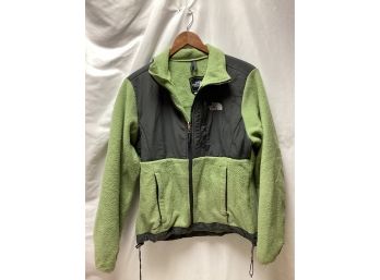 Green/gray Northface Zip Up Jacket - Size M