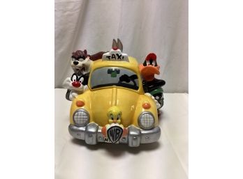 1998 Looney Tunes NYC Taxi Cab Cookie Jar