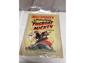Walt Disney's Mickey Mouse In Tugboat Mickey Movie Poster - Spanish Poster