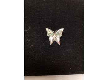 Opal Butterfly Brooch