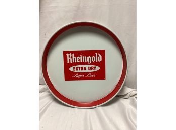 Rheingold Extra Dry Lager Beer Advertising Tin