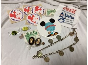 Smalls Lot - Glass Candy, Cameos, Walt Disney Stickers, And More