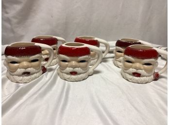 Vintage Santa Christmas Mugs