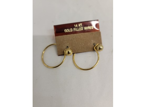 14k Gold Filled Wire Earrings