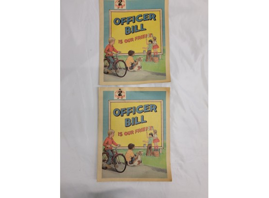 Vintage Officer Bill Activity Books