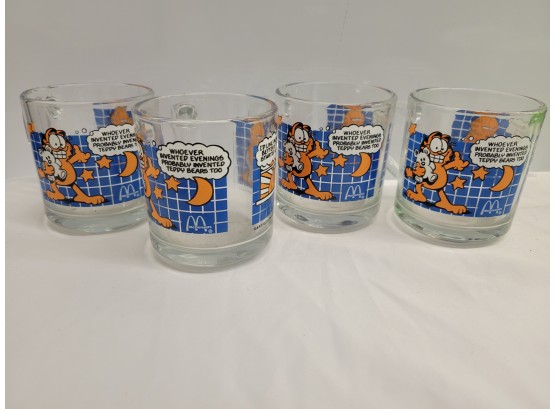 4 Vintage Garfield Mugs