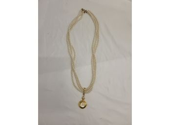 Vintage Watch Pendant Necklace