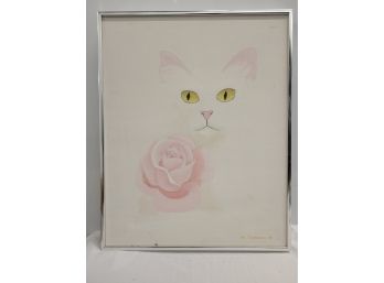 Signed / Framed Cat Portrait
