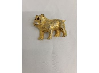 Vintage Mac Bulldog Brooch Pin