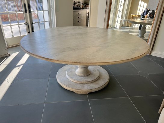 72' Custom Pedestal Wood  Dining Table