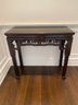 Asian Chinoiserie Style Mahogany Console Table